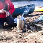 Scout 41 Oz. Anodized Aluminum Kelly Kettle? (1.2 Ltr) Rocket Stove Boils Water Ultra Fast With Just Sticks/Twigs. Enables You T