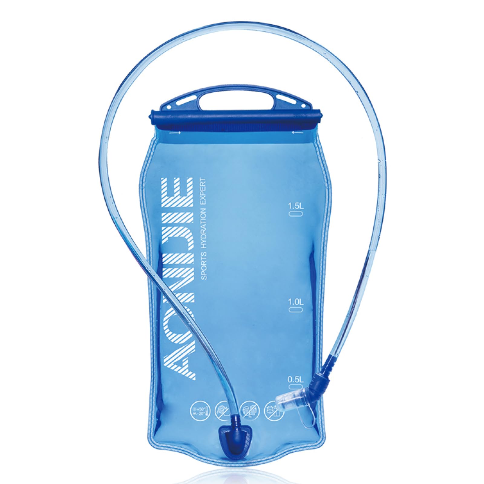 Triwonder 1-1.5-2-3L Bpa Free Hydration Bladder Hydration Pack Water Reservoir For Bicycling Hiking Camping Backpack (1L)