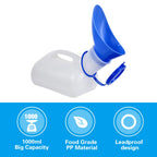 Awoken Unisex Urinal, Portable Toilet Urinal For Men And Women, Pee Bottle With A Sealed Lid And Funnel For Elderly Kids And Pat