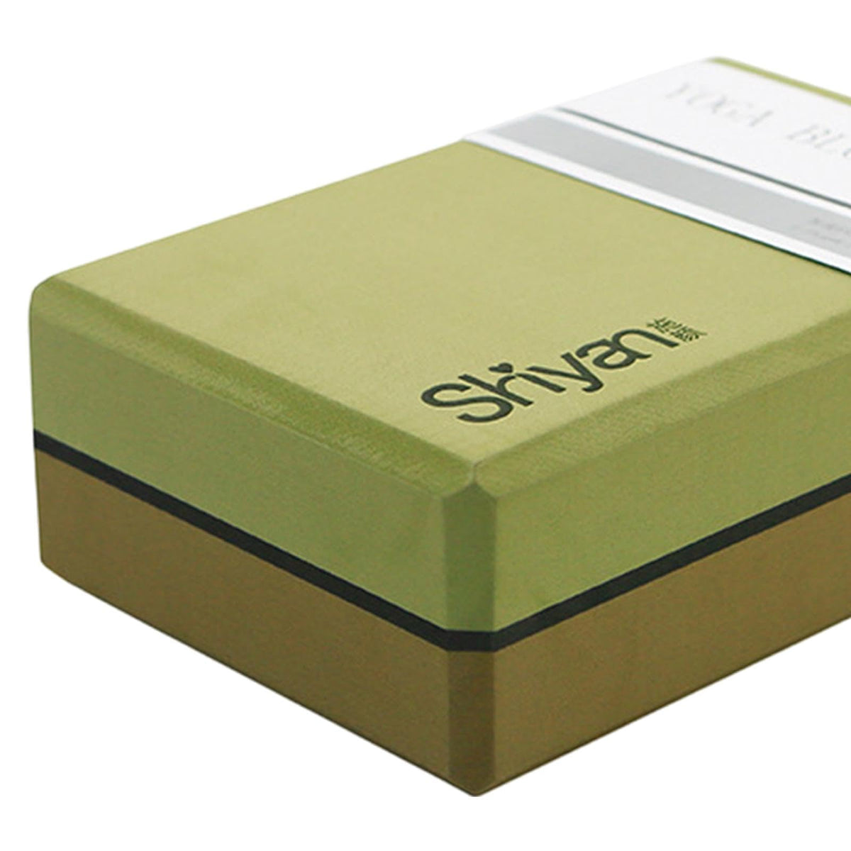 SNAPPSY Yoga Block Assistive Equipment Yoga Brick for Meditation Squat Indoor Sports Green and Brown