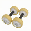 VISTORA Textured Handle FourWheel Ab Roller Rubber Wheels 4Wheel Ab Roller SlimProfile Fitness Equipment Compact, 12.5CM|Spor