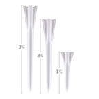 Izzo Golf Plastic Golf Tees, 1.5 Inch, White (Pack Of 100)