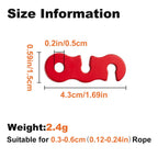Satinior 20 Pieces Guyline Tensioner Aluminum Alloy Guy Line Cord Adjusters Tent Rope Tensioners Paracord Tensioner For Outdoor