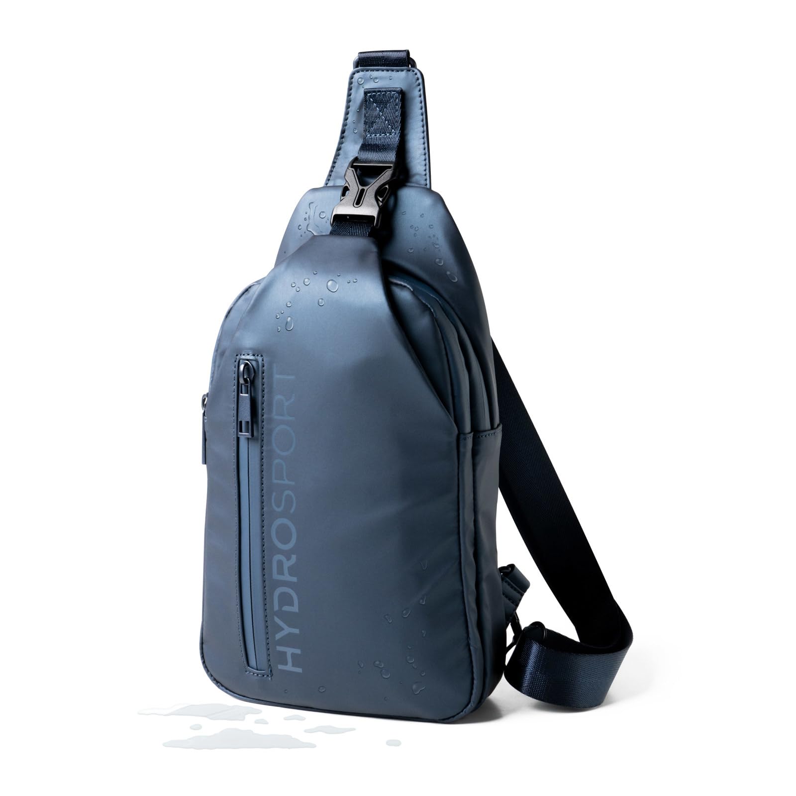 FITKICKS Hydrosport All Weather Sling Bag Unisex Crossbody Travel Hiking Chest Bag - Deep Sea Navy