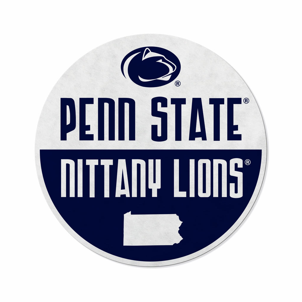 Rico Industries Ncaa Penn State Nittany Lions - Psu Classic Shape Cut Pennant - Home And Living Room D  Cor - Soft Felt Ez To Ha
