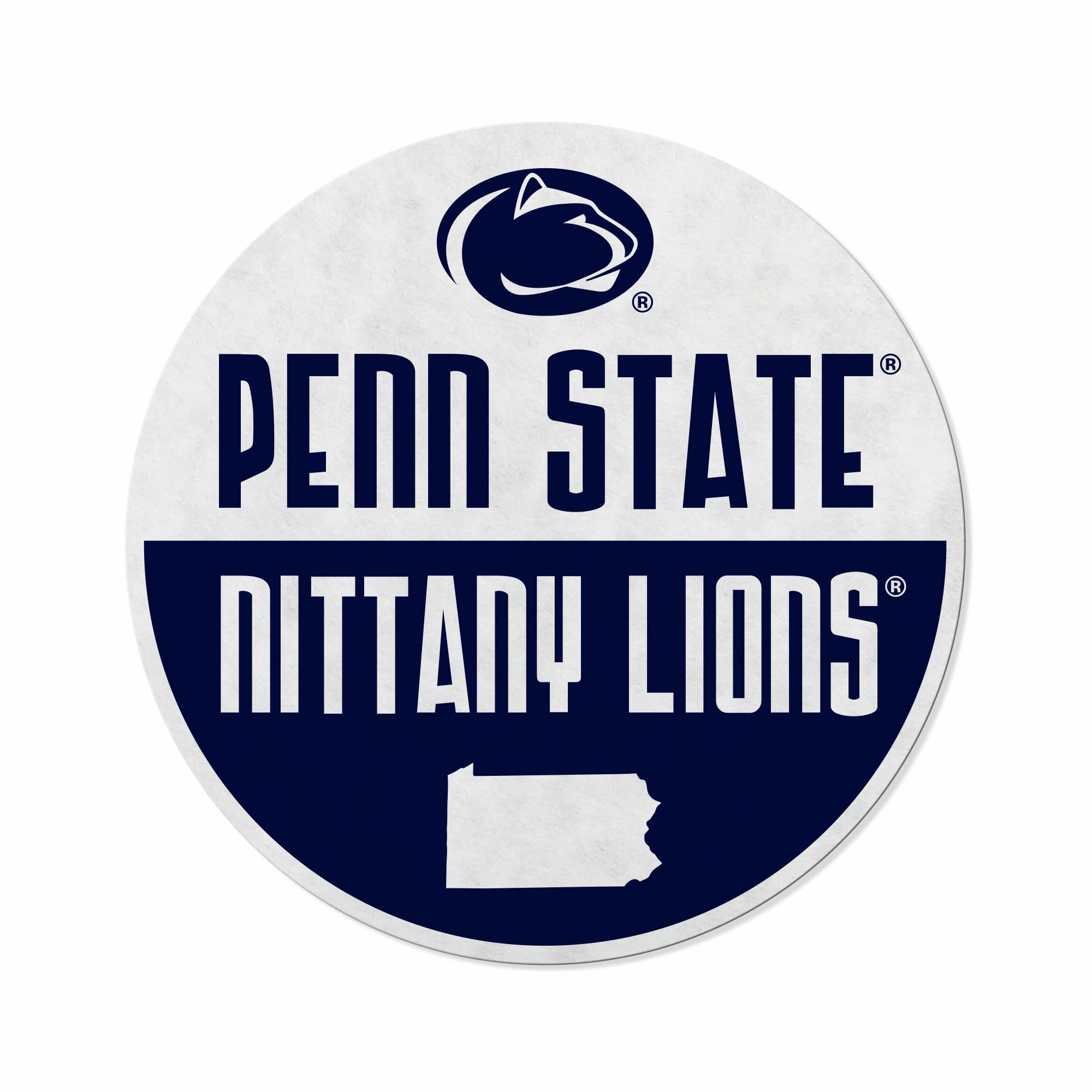 Rico Industries Ncaa Penn State Nittany Lions - Psu Classic Shape Cut Pennant - Home And Living Room D  Cor - Soft Felt Ez To Ha