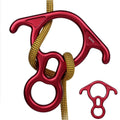 Aokwit 50Kn Rescue Figure, 8 Descender Large Bent-Ear Belaying And Rappelling Gear Belay Device Climbing For Rock Climbing Peak 