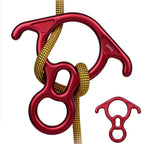 Aokwit 50Kn Rescue Figure, 8 Descender Large Bent-Ear Belaying And Rappelling Gear Belay Device Climbing For Rock Climbing Peak 