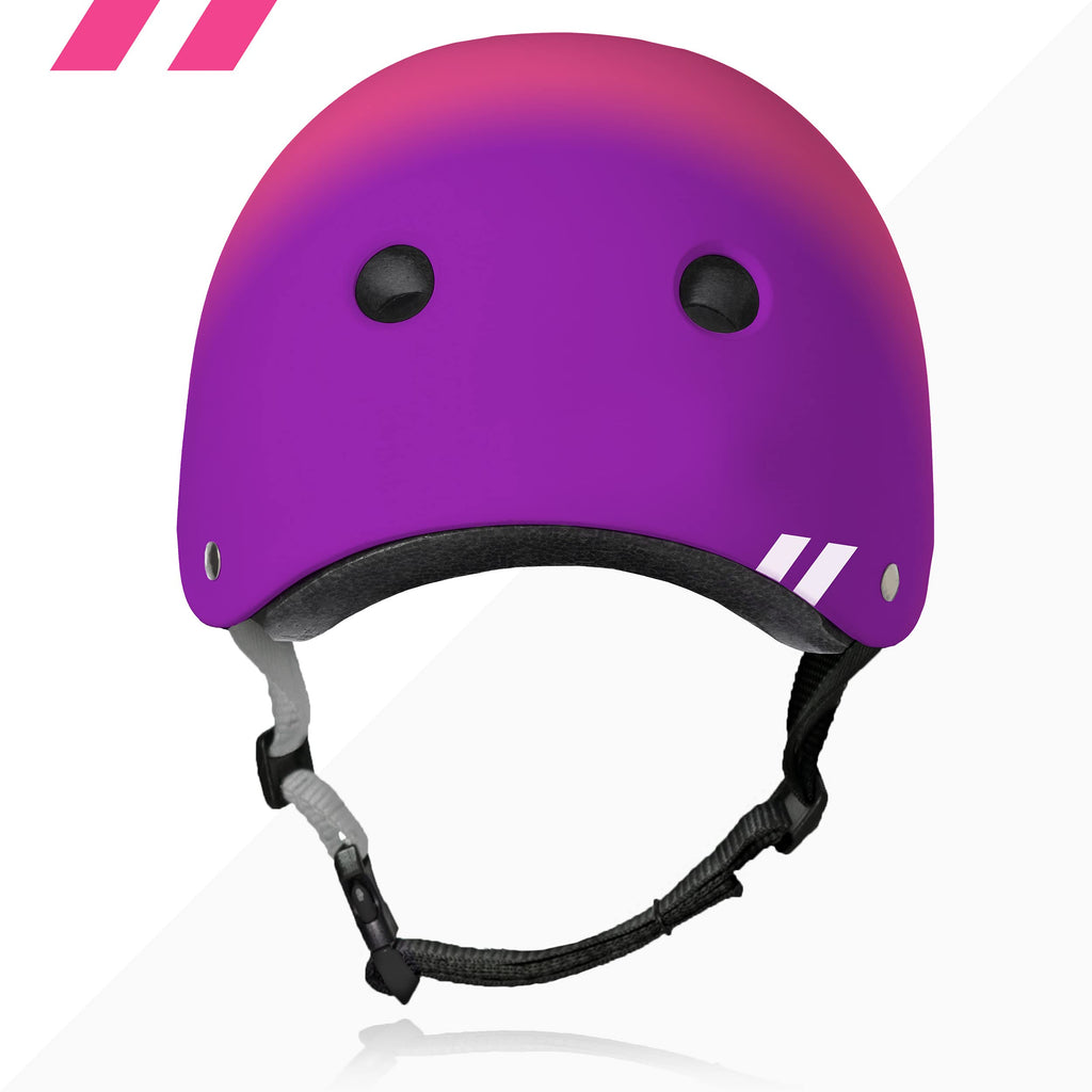 80Six Dual Certified Kids Bike, Skate, And Scooter Helmet, Pink Purple Fade, Small/Medium - Ages 8+
