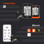 Coospo Bike Computer Wireless Gps,Bike Speedometer With Auto Backlight, Bluetooth5.0 Ant Cycling Gps Computer,Bicycle Computer W