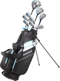 Precise AMG Ladies Complete Right Handed Golf Club Set | Complete Regular & Petite Womens Golf Clubs Set | w/ 3 HCs, Lightweigh