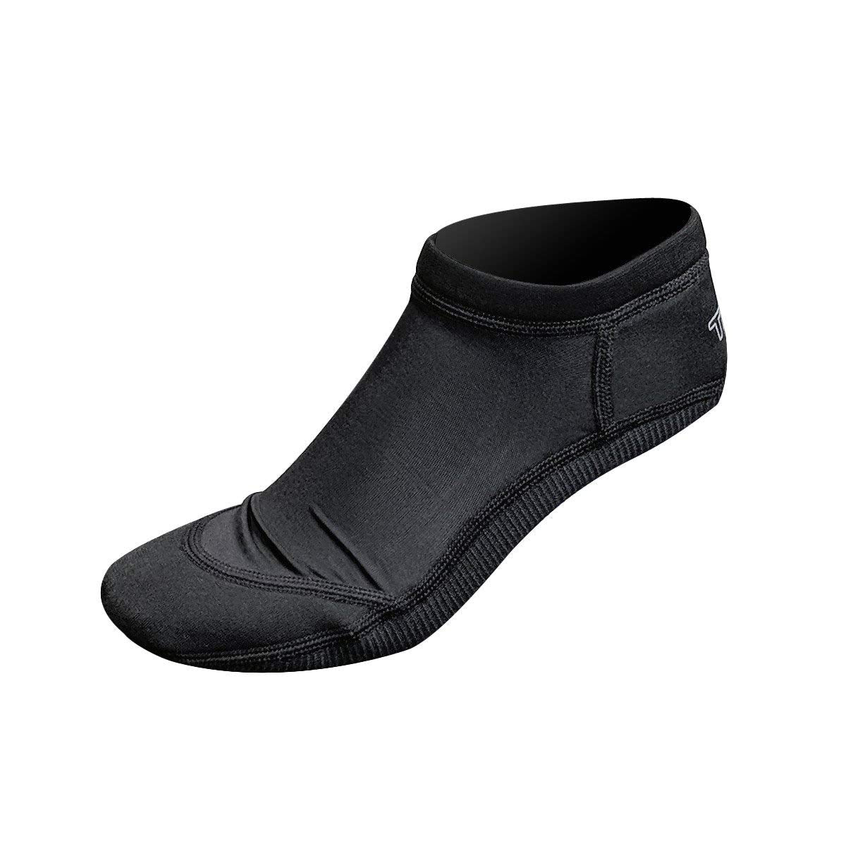 Tilos Sport Skin Socks - UV Protection, Sand-Proof, Quick-Dry for Beach, Swimming, Snorkeling, Diving - Adults & Kids (2XL, Blac