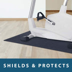 Motiontex Exercise Equipment Mat For Under Stationary Bike, Spin Bike, Exercise Bike, Treadmill, Fitness Equipment, Home Gym Flo