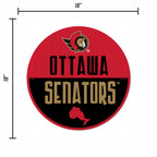 Rico Industries Nhl Ottawa Senators Classic Shape Cut Pennant - Home And Living Room D  Cor - Soft Felt Ez To Hang