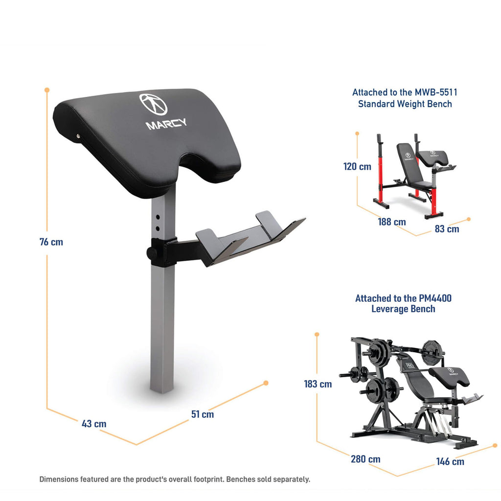Marcy Weight Bench Accessory - Arm Curl ACC-8215AC