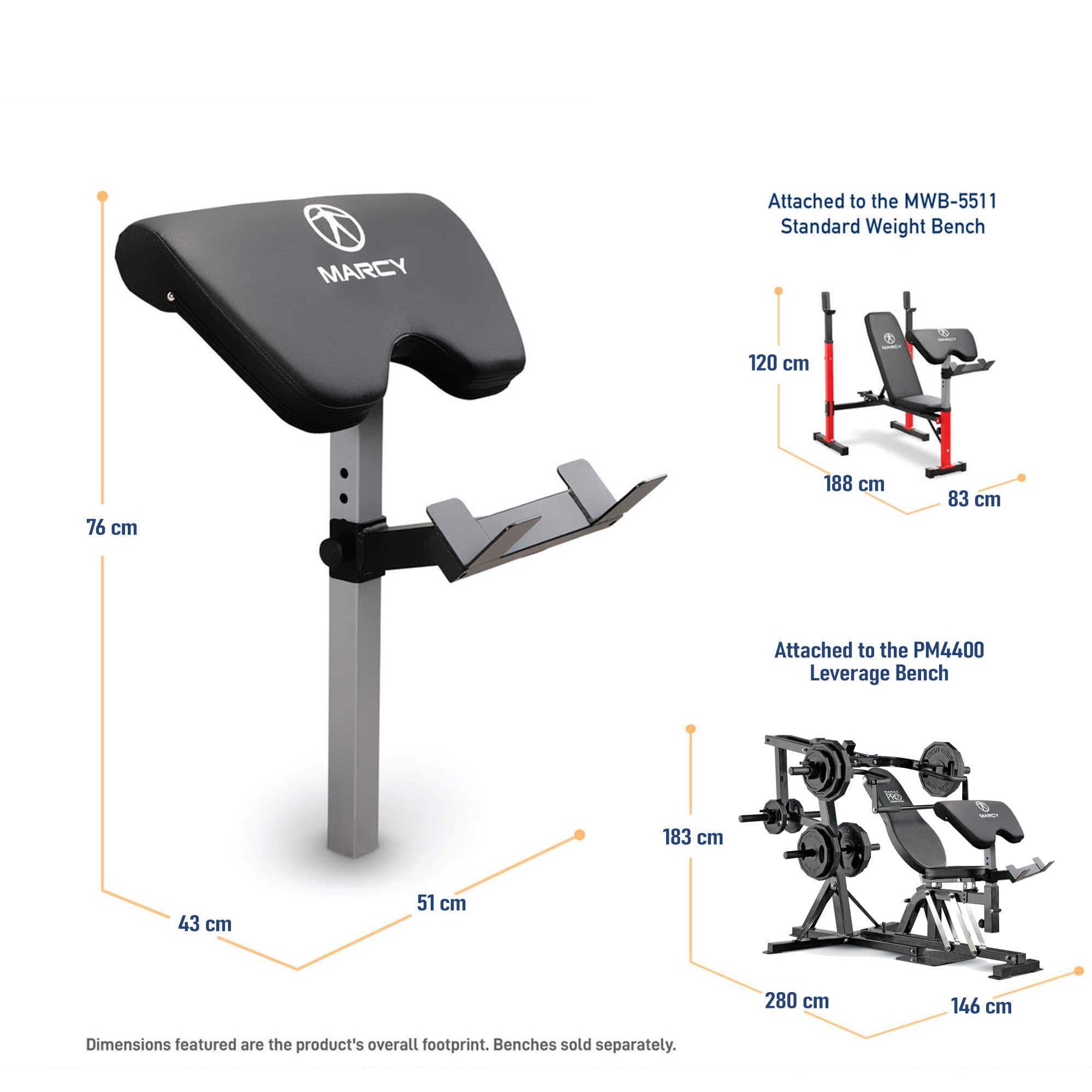 Marcy Weight Bench Accessory - Arm Curl ACC-8215AC