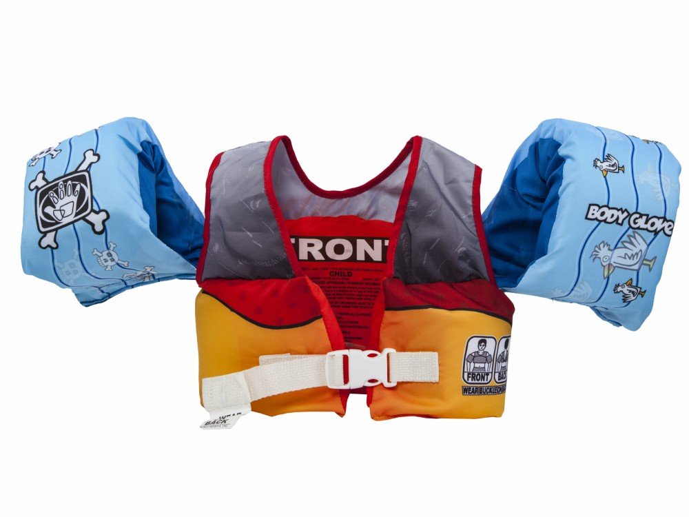 Body Glove 13226H-Pirate Motion Paddle Pal Aquatic Pirate Motion Swim Life Jacket