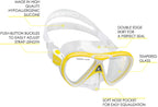 Cressi Pegaso & Iguana Dry, Yellow/White, One Size