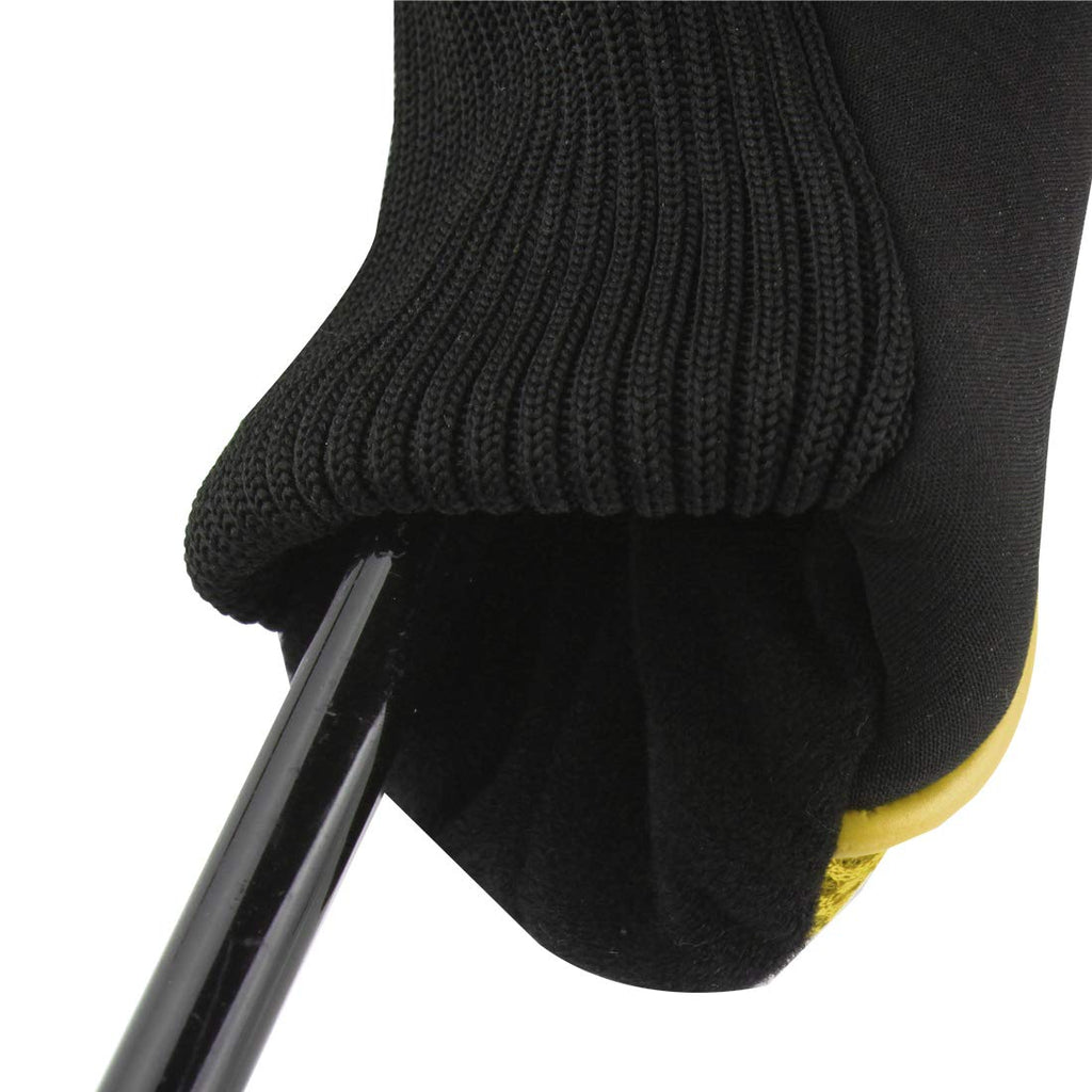 Andux Mesh Golf Hybrid Club Head Covers W/Dial No. Tags Pack Of 4 Yellow