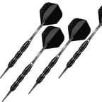Sanfeng Professional Soft Tip Darts Set 20 Grams W/ 50 O-Rings- 30 Darts Plastic Tip + Black Aluminum Shafts + 6 Standard Flight