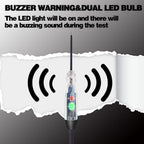 Awblin Automotive Buzzer Test Light, Dc 6-24V Dual Color Led Bulb Auto Circuit Tester, Electric Tester Light Tool Probe For Car