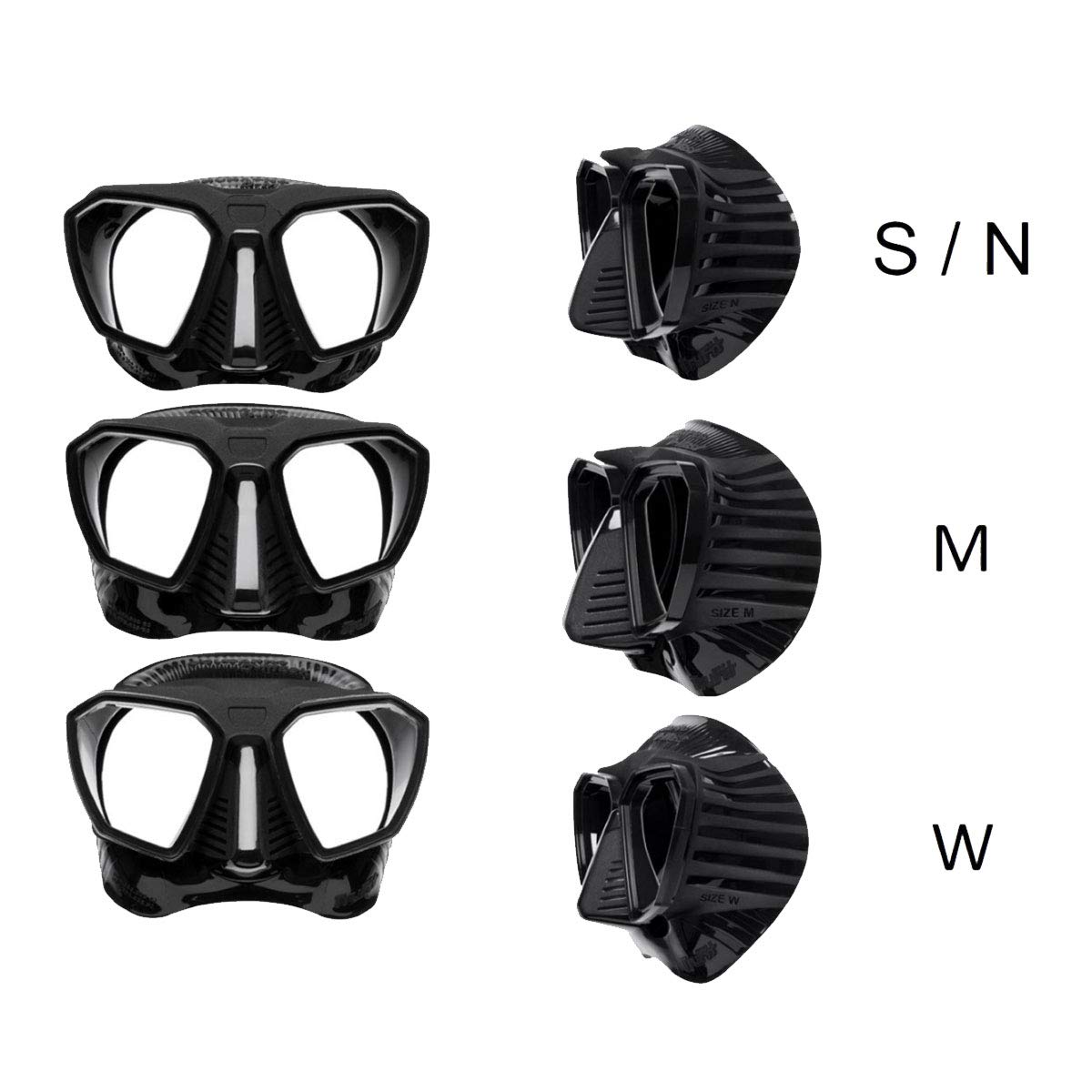Scubapro D-Mask Skirt- Black Size M