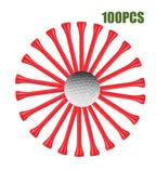 Whamz33 W Professional Bamboo Golf Tee 3 1/4 Inchtee Pack Of 100, Red