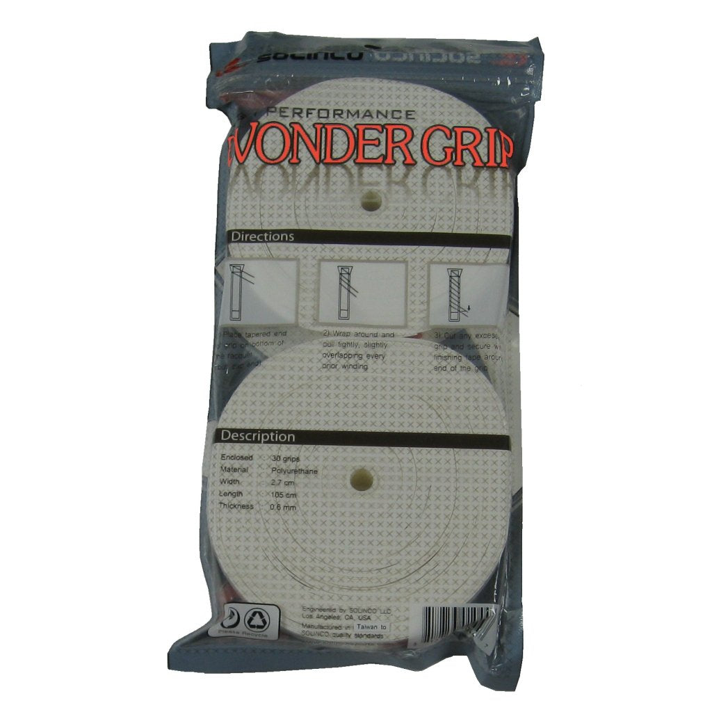 Solinco Wonder Grip Tennis Overgrip 30 Pack - Soft & Tacky