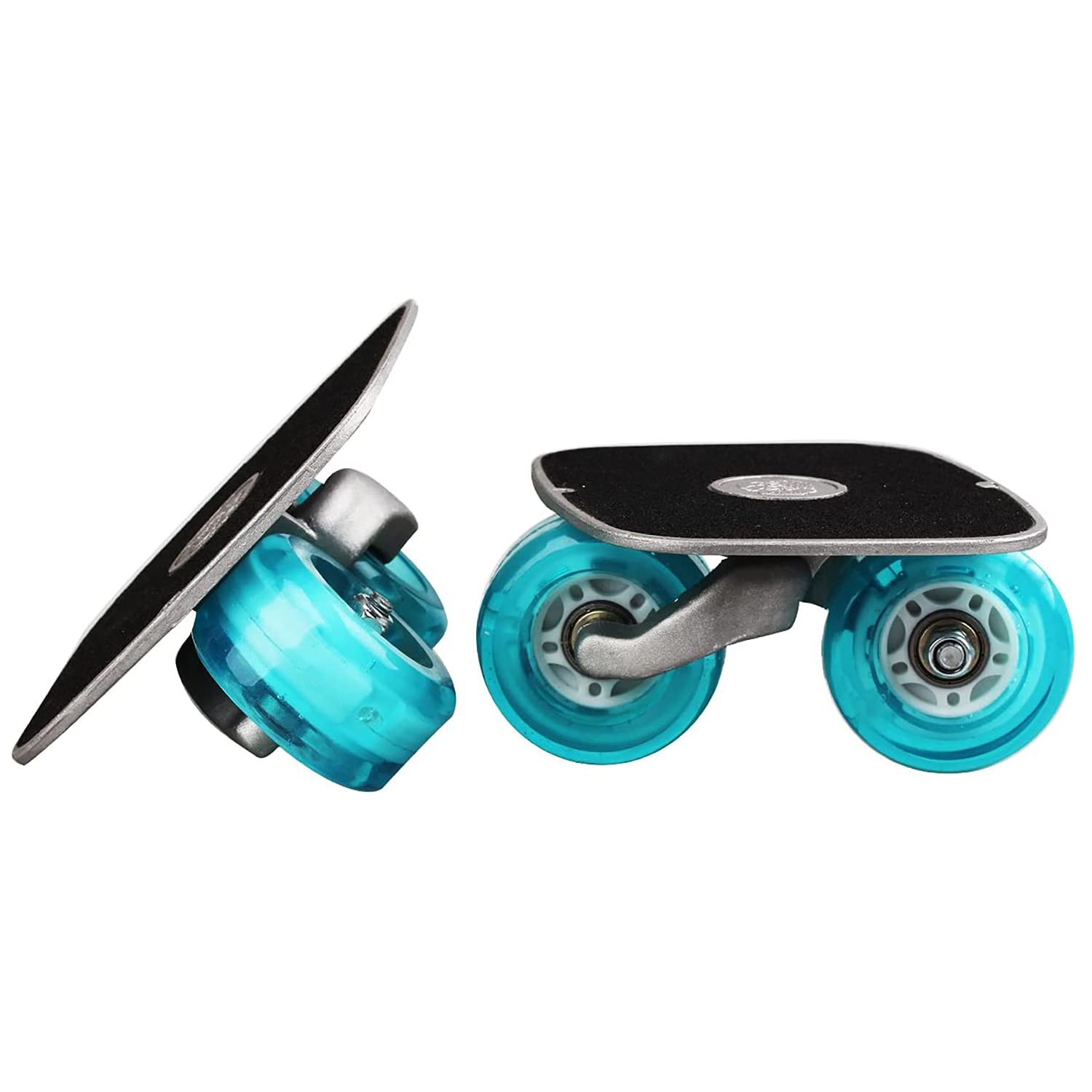 JINCAO Drift Plate Board Skate Split Portable Roller Road Aluminum Anti-slip Plate with Blue Flash Light PU Wheels and ABEC-7 60