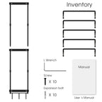Yoga Mat Holder Wall Mount, Wall Rack Organizer, Storage Foam Roller And Block, With 5 Sectional And 3 Hooks For Hanging Yoga St