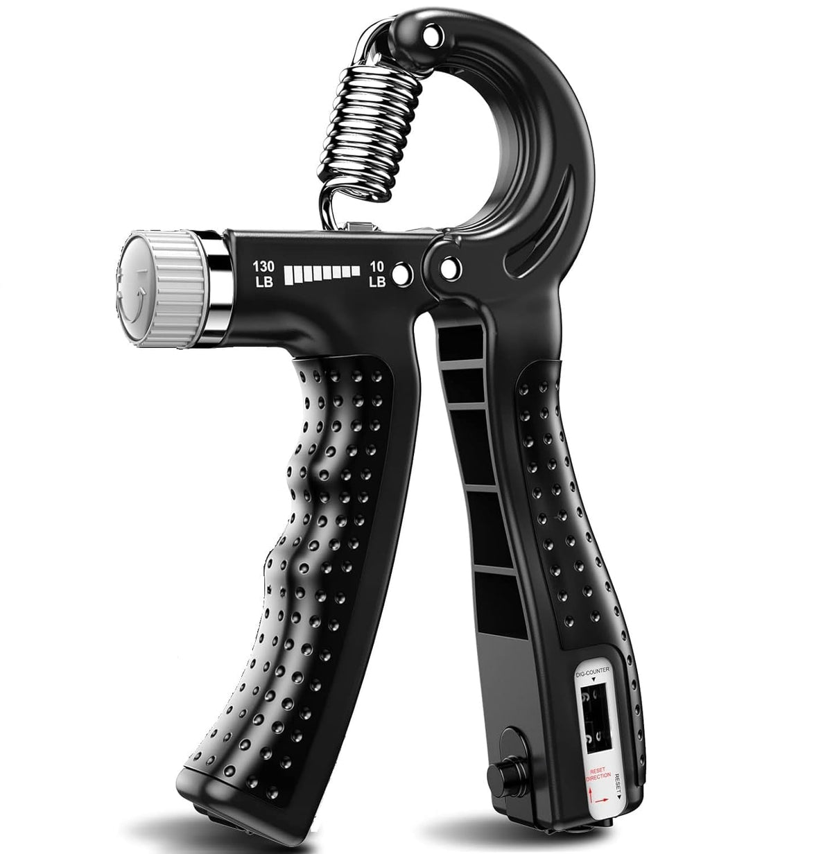 Busybee Retail Hand Grip Strength Trainer With Counter, Hand Grip Strengthener With Counter, Adjustable Resistance 5 To 60 Kg, N