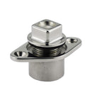 Nrc&Xrc Stainless Steel 316 Marine Grade Boat Fit 1-1/4In Hole Garboard Drain Plug W/Screws & O Ring