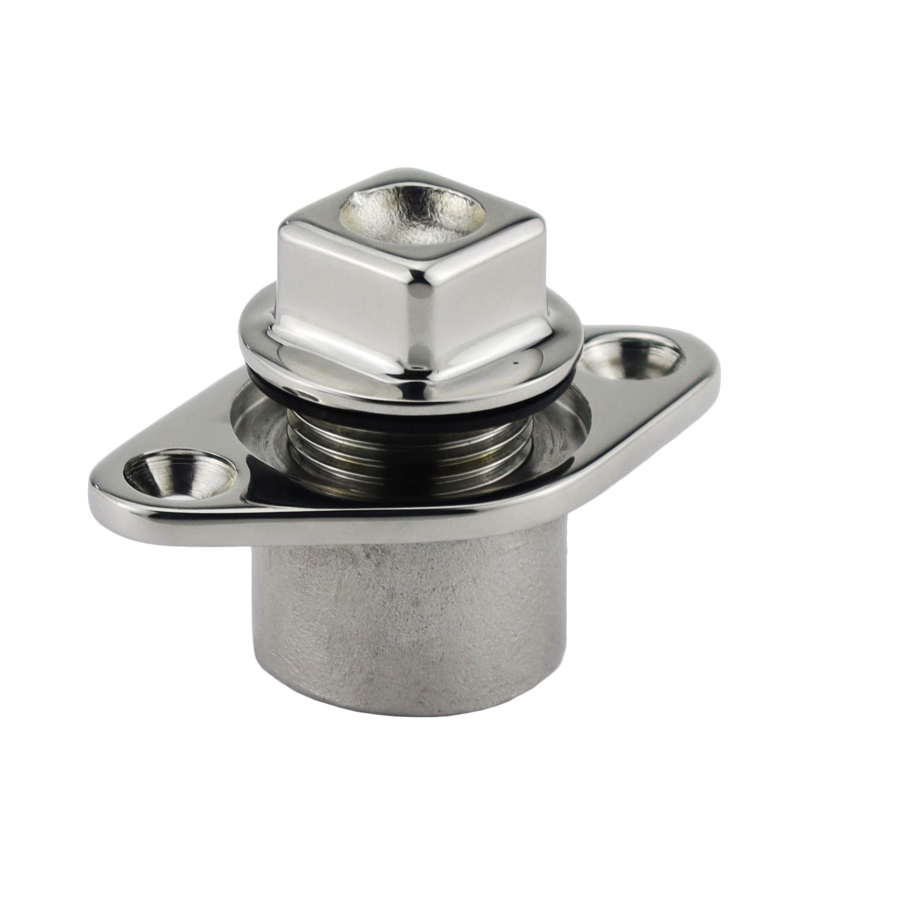 Nrc&Xrc Stainless Steel 316 Marine Grade Boat Fit 1-1/4In Hole Garboard Drain Plug W/Screws & O Ring
