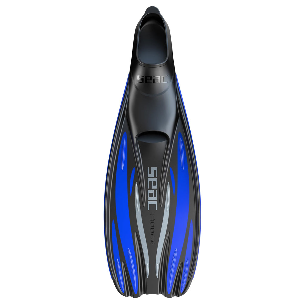 Seac F100 Pro, Ultra Light Underwater Full Foot Fin, For Diving And Snorkeling, Blue, 8 .5-9.5 Us