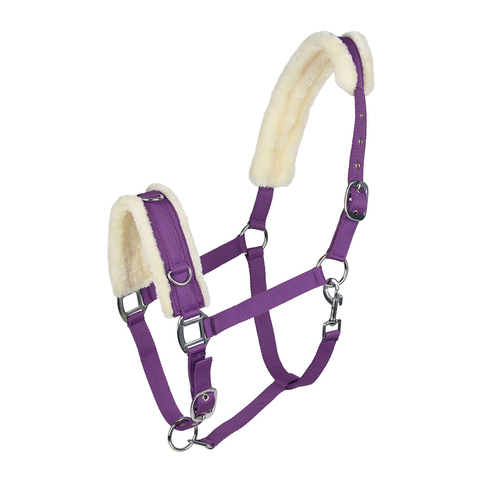 HORZE Lunging Cavesson - Purple - Horse
