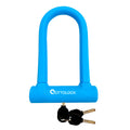 Ottolock Sidekick Compact U-Lock | Lightweight Silicone-Coated Bike Lock (Blue)