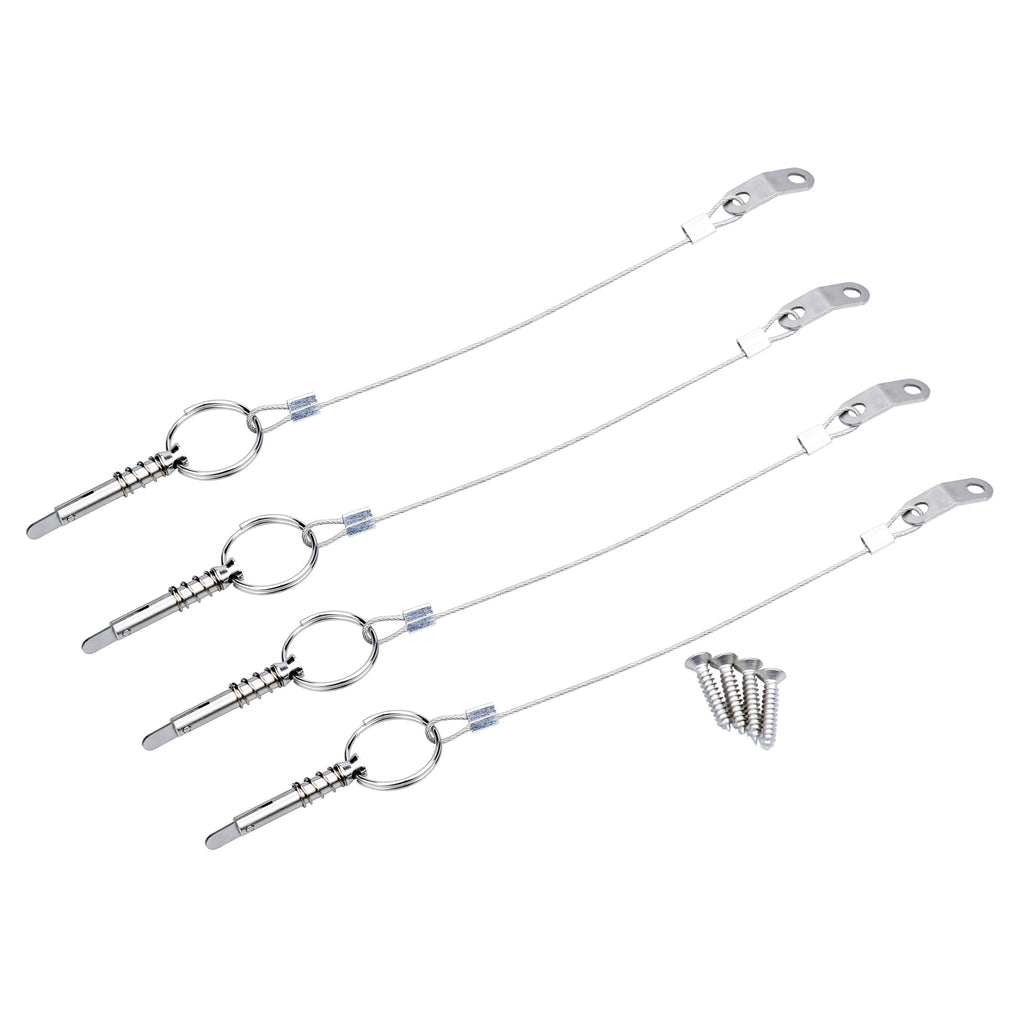 Thorn Boat Bimini Quick Release Pin With Lanyard (4 Pcs)