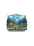 THAMPZ Mana Village 3D Embossed Flexible Fridge Magnet 0.5mm Decorative with Strong Hold | Refrigerator Magnet for Notes, Photo
