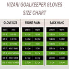 Vizari Junior Gloves For Protection & Grip | Tri-Color Youth Soccer Goalie Gloves With Elastic Wristband For Secure Fit | Finger