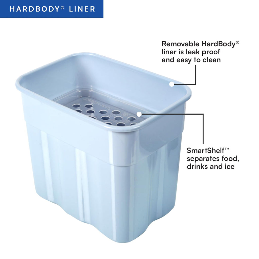 Titan by Arctic Zone 9 Can Zipperless Soft Cooler with HardBody Liner, Marine Blue