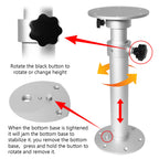 Hwhongrv Adjustable Pedestal Marine Caravan Motorhome Table Pedestal Stand Base 17.7-27 Inch Height Range For Rv Marine Boat