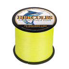 Hercules Braided Fishing Line 1500M 1640Yds 10Lbs-200Lbs Pe Superline 8 Strands (Fluorescent Yellow 20Lb/9.1Kg 0.20Mm)