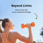 Set Of 2 Neoprene Dumbbell Hand Weights, Anti-Slip, Anti-Roll, Purple (Neoprene Dumbbells)