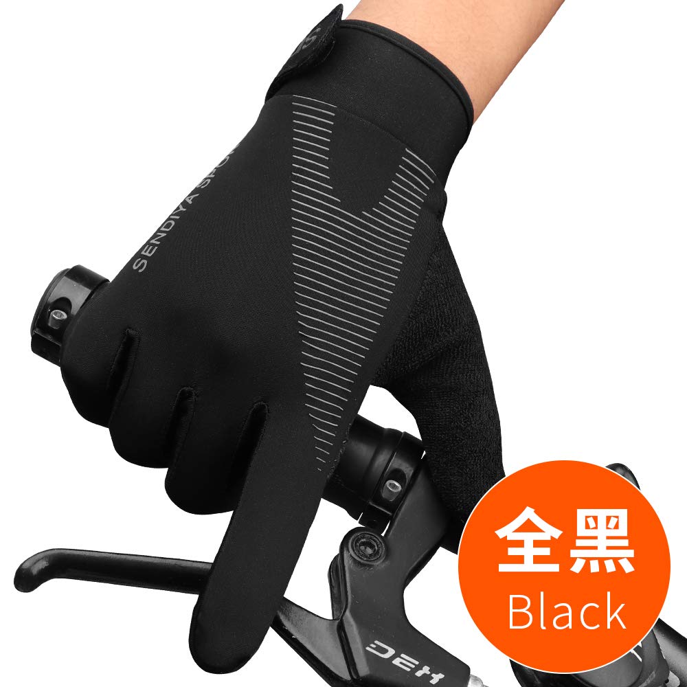 Workout Gloves, Full Palm Protection & Extra Grip, Gym Gloves For Weight Lifting, Training, Fitness, Exercise (Men & Women), Bla
