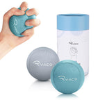 Ryaco 2Pcs Hand Exercise Gel Stress Balls Set, Soft & Hard Gel Balls Set Of 2 For Adults & Kids - Anxiety Relief, Resistance Tra