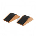 HEAVENGLOW Sloped Cork Squat Block Angular Cork Block Block Natural Finish Squat Support Block Storage Bag, Sandpaper Style