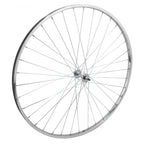Wheel Front 27 X 1-1/4 Silver, Bolt On, 5/16 Axle Hub, 14G Ucp Spokes, 36H