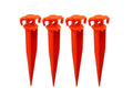 The Um24 Pack Of 4-11Ground Stake Stick Strong Outdoor Camping Tent Or Garden Pegs- Orange (11 Inches - 4Pc)