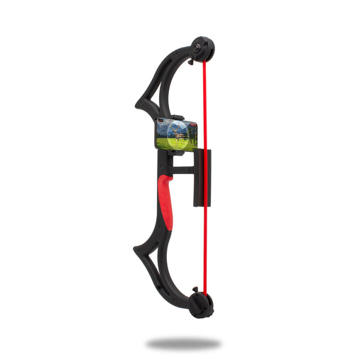 AccuBow Nano Black Youth Virtual Archery Gaming & Shooting - 5-40lbs Adjustable Resistance, Phone Mount Included, Compact & Ligh