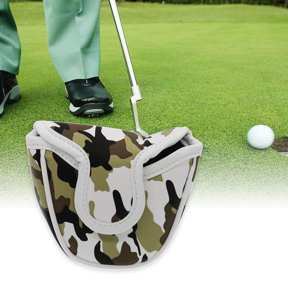 Histar Golf Mallet Putter Cover Headcover Camouflage Pattern Head Protective Bag (Camouflage Gray)